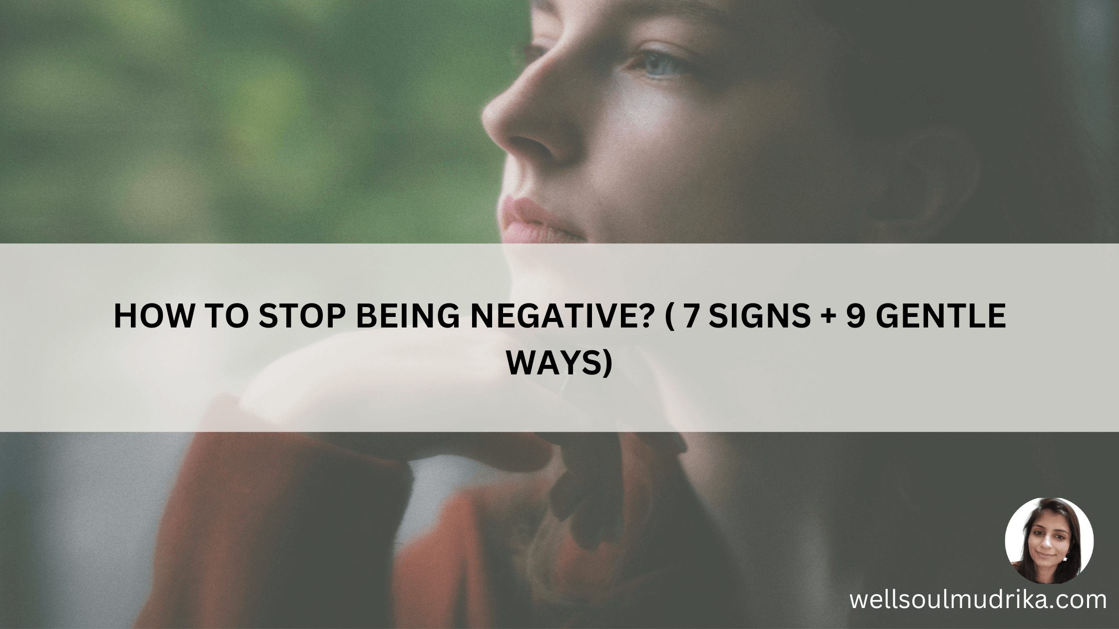 how to stop being negative