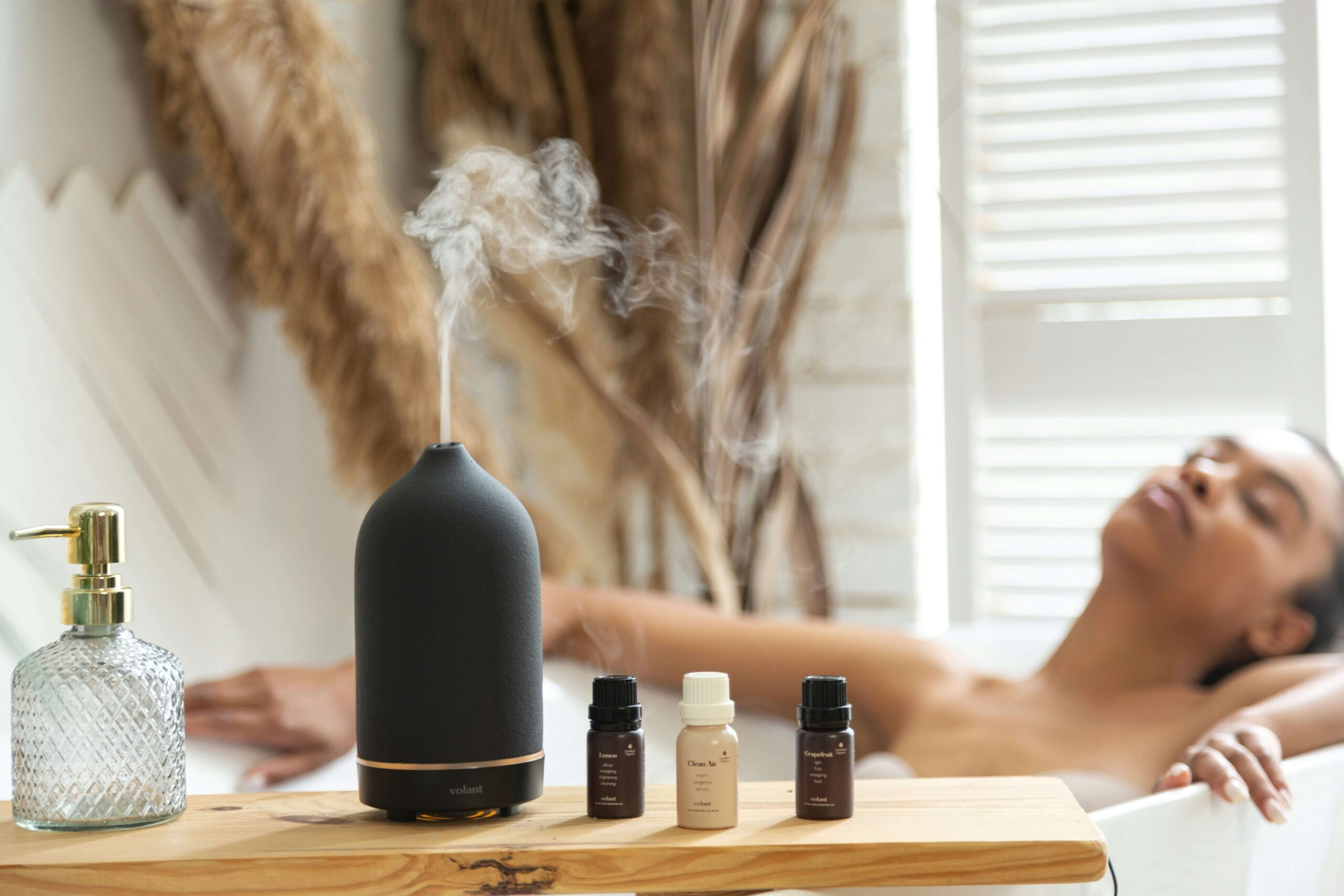 summer self-care doing aromatherapy