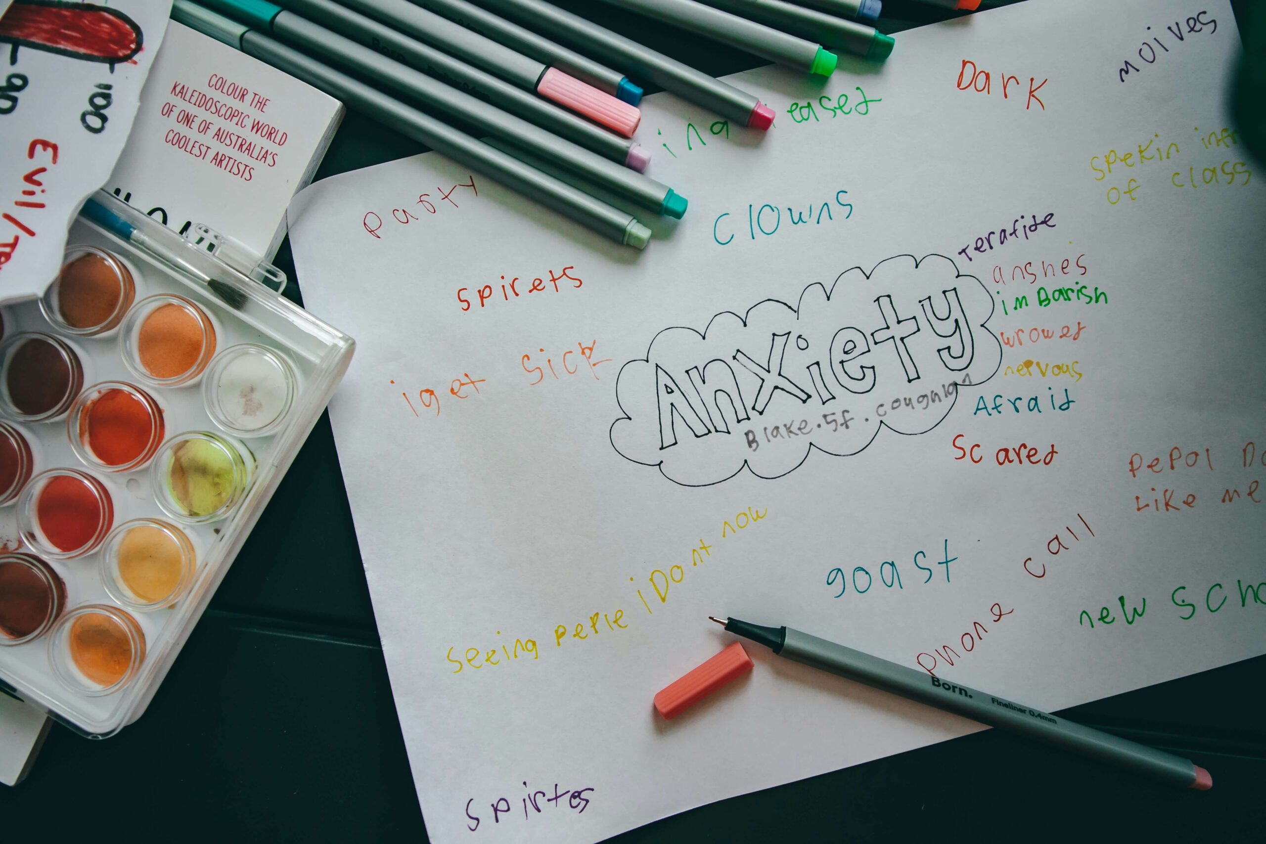 summer self-care doing art therapy