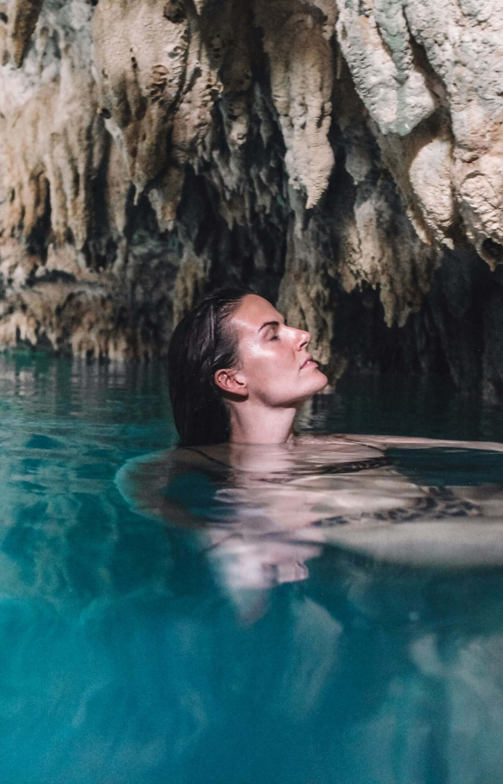 summer self-care doing swimming